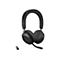 Schwarzes Jabra-Headset mit Mikrofon und USB-Dongle auf weißem Hintergrund.