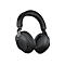 Casque noir avec coussinets rembourrÃ©s. Le bandeau porte le nom de la marque Jabra.