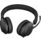 Jabra Headset Evolve2 65 Stéréo, Bluetooth, MS Teams, batterie 35h (appels) o. 37h (musique), noir