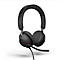 Jabra On-Ear Headset Evolve2 40 MS Stereo, binaural, USB-A, kabelgebunden, 3 digitale MEMS-Mikrofone, schwarz