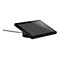 Schwarzes Tablet mit Touchscreen auf einem Sockel. Kabelanschluss und Jabra-Logo. Neutraler Hintergrund.