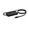 Schwarzes Jabra-Dockingstation mit USB-C-Kabel, auf weißem Hintergrund.