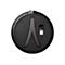 Schwarzes, rundes Gadget mit grauem Halter und USB-Anschluss.