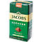 Green Jacobs Kronung coffee pack. Text: Jacobs, Kronung, Signature, full aroma. Brown/red coffee powder.