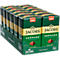 Jacobs Krönung coffee packages. Several packages in a box, green design with gold lettering.