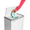Janibell luieremmer, inhoud 43 l, met voetpedaal &amp; dubbel deksel, L 140 x B 292 x H 422 mm, ABS kunststof, wit