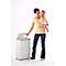 Janibell luieremmer, inhoud 43 l, met voetpedaal &amp; dubbel deksel, L 140 x B 292 x H 422 mm, ABS kunststof, wit