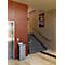 Janibell TT330 afvalbak, 75,7 l inhoud, rechthoekig, rubberen voetjes, L 323 x B 357 x H 913 mm, staal, zilver