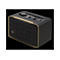 Schwarzer Bluetooth-Lautsprecher mit goldenen Akzenten, JBL-Logo und Bedienelementen auf der Oberseite.