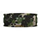Ein JBL-Lautsprecher mit Camouflage-Muster, Bedienelementen und Markenlogo.
