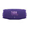 Lila JBL Charge Bluetooth-Lautsprecher vor weißem Hintergrund mit mittigem Firmenlogo.