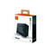 Verkaufsverpackung des schwarzen JBL Go Essential 2 Bluetooth-Lautsprechers mit Wasser-Grafik.
