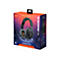 Dunkelgrauer JBL Quantum 100 Gaming-Kopfhörer auf einer Produktverpackung mit Aufschrift. Das Logo JBL ist sichtbar.