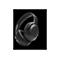 Schwarze, kabellose JBL Over-Ear-Kopfhörer vor schwarzem Hintergrund.