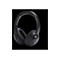 Schwarze JBL Over-Ear-Kopfhörer vor schwarzem Hintergrund.