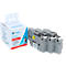 Jeu de 3 rubans de lettrage compatibles avec le ruban de lettrage Brother TZe-221/231/241, blanc/noir, L 8 m x l 9/12/18 mm