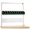 Jeu de cadres de réception Bott verso A6, pour établi verso, plateau perforé, 10 bottBox, L 1350 x P 435 x H 1357 mm, tôle d'acier, RAL 7035 gris clair
