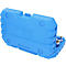 Mallette à outils en plastique bleu avec logo Brilliant Tools, légèrement ouverte avec des douilles métalliques visibles.
