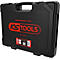 Mallette à outils noire de KS Tools avec logo rouge et informations sur le produit sur fond blanc.