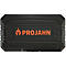 Mallette à outils en plastique noir avec le logo orange Projahn.