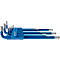 Jeu de clés Allen Projahn, 9 p., pour 6 pans 1,5-10 mm, long, acier S2 bleu