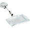 Jojoband Durable CHROME, voor badgehouders/naamplaatjes, drukknooplus, bevestigingsclip, L 800 x B 40 mm, verchroomd metaal, zilver, 10 stuks