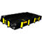 Justrite Bac à fuites pliable, carrossable, H 3050 x L 1220 mm, jusqu'à 890 L, noir