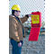 Justrite documentenbox groot, polyetheen, met slot, B 333 x D 90 x H 400 mm, rood