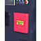 Justrite documentenbox klein, polyetheen, met slot, B 260 x D 57 x H 318 mm, rood
