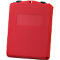 Justrite Dokumentbox klein, nach unten aufklappbare Öffnung, L 370 x B 279 x H 54 mm, 5,4 kg, rot