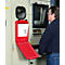 Justrite Dokumentenbox Mittel, Polyethylen, mit Verschluss, B 279 x T 54 x H 368 mm, rot