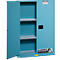 Justrite FM-Chemikalienschrank Classic Sure-Grip® EX, für Ätzmittel, bis 170 Liter, manuell schließende Türen, blau