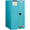 Justrite FM-Chemikalienschrank Classic Sure-Grip® EX, für Ätzmittel, bis 227 Liter, manuell schließende Türen, blau