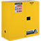 Justrite FM veiligheidsopslagkast Classic Sure-Grip® EX, voor brandbare vloeistoffen, tot 114 liter, zelfsluitend, geel