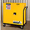 Justrite FM veiligheidsopslagkast Classic Sure-Grip® EX, voor brandbare vloeistoffen, tot 114 liter, zelfsluitend, geel