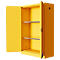 Justrite FM veiligheidsopslagkast Classic Sure-Grip® EX, voor brandbare vloeistoffen, tot 170 liter, zelfsluitend, geel