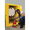 Justrite horizontale FM-veiligheidsopslagkast Drum Sure-Grip® EX, tot 200 liter, handmatig sluitende deuren, geel