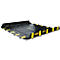 Justrite opvouwbare lekbak, toegankelijk, H 3050 x B 1420 mm, tot 662 L, zwart