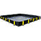 Justrite opvouwbare lekbak, toegankelijk, H 3050 x B 3250 mm, tot 2820 L, zwart