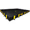 Justrite opvouwbare lekbak, toegankelijk, H 3050 x B 3860 mm, tot 5423 L, zwart