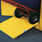 Justrite Schrankrampe, bis 340 kg, einfache Montage, gelb
