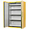 Justrite Sicherheitsschrank EN 90, Auffangwanne, 3 Fachböden, 2-Türen, H 2070 x B 1200 x T 600 mm, gelb