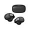 Schwarze JVC In-Ear-Kopfhörer mit Ladecase vor weißem Hintergrund.