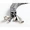 Kabelbeschermslang Quadro, L 750 mm, zilver