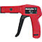 Rode tool met zwarte handgreep en het opschrift Weidmüller RT 1 129600.