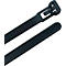 Kabelbinder wiederverwendbar, L 150 mm x B 7,6 mm, PA 6.6 schwarz, UV-stabilisiert, 100 Stück