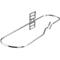 Kabelgeleidingsbeugel, gegalvaniseerd, van rond staal, B 330 x D 90 mm, 10 stuks