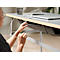 Kabelgoot, voor montage onder bureaus, B 1150 x D 150 x H 98 mm, recyclebaar vilt, donkergrijs/zwart