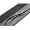 Kabelgoot, voor montage onder bureaus, B 1470 x D 150 x H 98 mm, recyclebaar vilt, donkergrijs/zwart