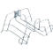 Kabelhalter & Schlauchhalter WFI, für Lochplatten mit Lochgröße 9 x 9 mm & Lochabstand 38 mm, Ø 125 x T 160 mm, Stahl